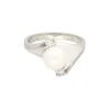 Brillant Perlen Ring Wei&szlig;gold 585 - Gr. 51-52 - Privatbesitz
