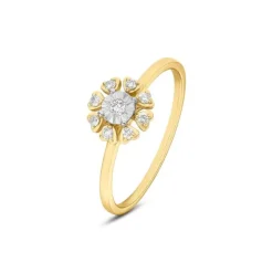 Brillant Ring Gold 585 bicolor
