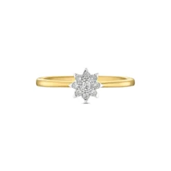 Brillant Ring Gold 585 bicolor