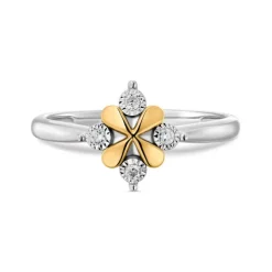 Brillant Ring Gold 585 bicolor
