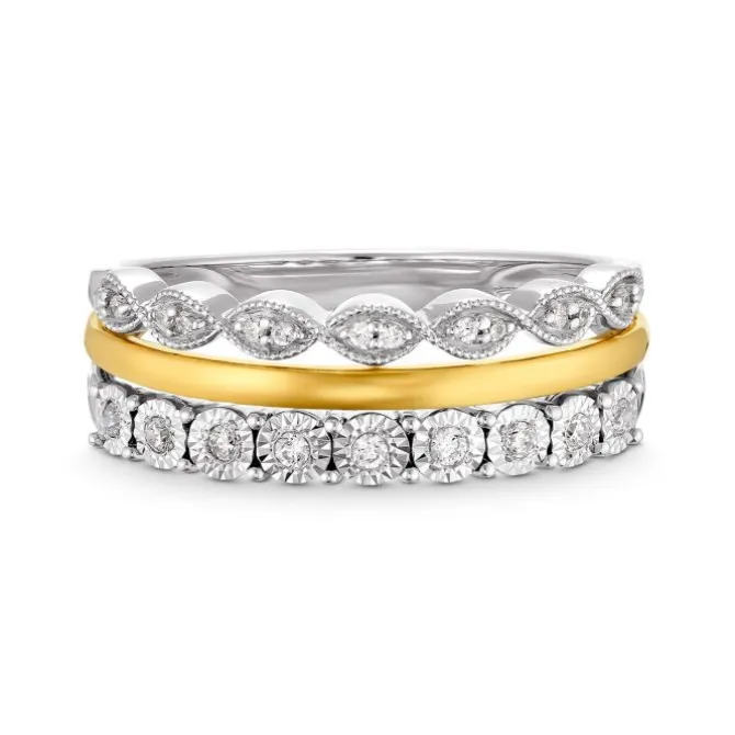Brillant Ring Gold 585 bicolor