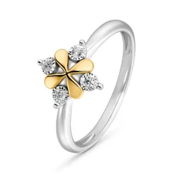 Brillant Ring Gold 585 bicolor