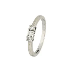 Brillant Ring Wei&szlig;gold 750 - Gr. 56 - Privatbesitz