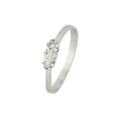 Brillant Ring Wei&szlig;gold 750 - Gr. 58 - Privatbesitz