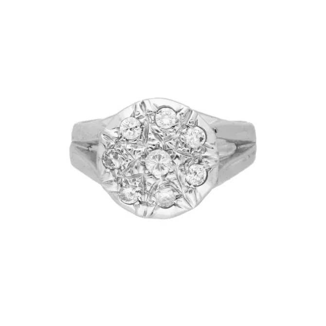 Brillant Ring Weißgold 750 - Gr. 56 - Privatbesitz