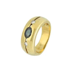Brillant Saphir Ring Gold 585 - Gr. 51 - Privatbesitz