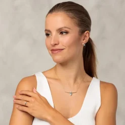 Brillant Topas Collier Gold 585