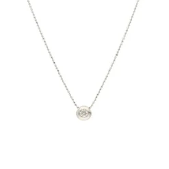 Brillantsolitär Collier Weißgold 750 - Privatbesitz