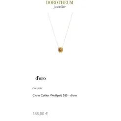 Citrin Collier Weißgold 585