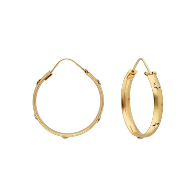 Creolen Gold/Weißgold 750 -Privatbesitz