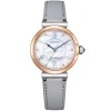 Dame Uhr ECO Drive Leder grau