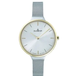 Damen Uhr "ALVA" Quarz Stahl tlw. gold