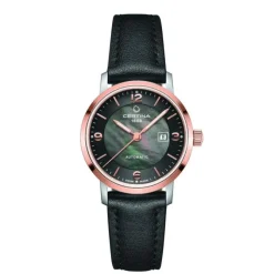 Damen Uhr "DS CAIMANO" Automatik Leder braun