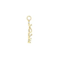 Diamant Anh&auml;nger f&uuml;r Creolen "Love" Gold 585