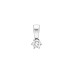Diamant Anhänger Weißgold 585 Brillant 0,25 ct.