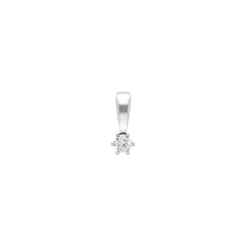 Diamant Anhänger Weißgold 585 Brillant 0,10 ct.