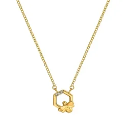 Diamant Collier "Biene" Gold 585