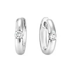 Diamant Creolen Wei&szlig;gold 585 Brillanten 0,50 ct.