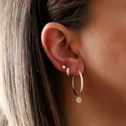 Diamant Einzelstecker Gold 585 Brillant 0,05ct.