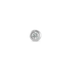 Diamant Einzelstecker Weißgold 585 Brillant 0,05 ct.