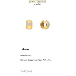 Diamant Klappcreolen Gold 750