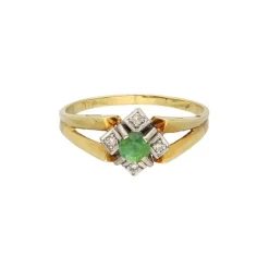 Diamant Ring Gold/Weißgold 585 - Gr. 63 - Privatbesitz