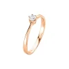 Diamant Ring Ros&eacute;gold 585 Brillant 0,10 ct.