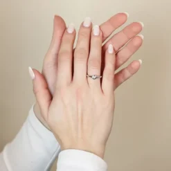 Diamant Ring Weißgold 585 Brillant 0,15 ct.