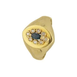 Diamant Saphir Ring Gold 750 - Gr. 54 - Privatbesitz