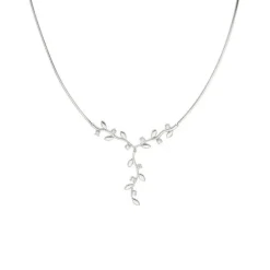 Florales Collier Wei&szlig;gold 750 - Privatbesitz
