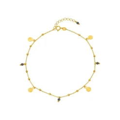 Fußkettchen Gold 585 Zirkonia