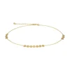 Fu&szlig;kettchen "Pl&auml;ttchen" Gold 585