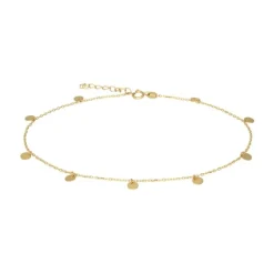 Fu&szlig;kettchen "Pl&auml;ttchen" Gold 585