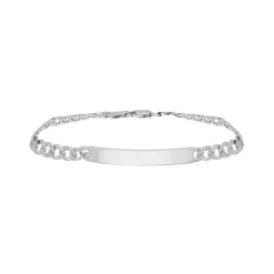 Herren Armkette "Gravurplatte" Silber 925
