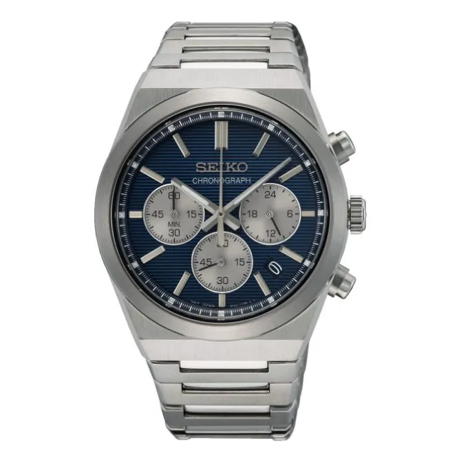 Herren Chhronograph Quarz Stahl