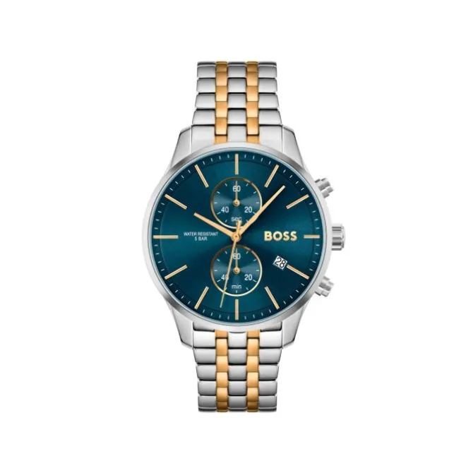 Herren Chronograph "ASSOCIATE" Quarz Stahl bicolor