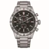 Herren Chronograph "CHRONO" Eco Drive Stahl