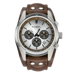 Herren Chronograph "COACHMAN" Quarz Leder braun