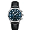 Herren Chronograph "DS-8 MOON PHASE" Quarz Leder schwarz