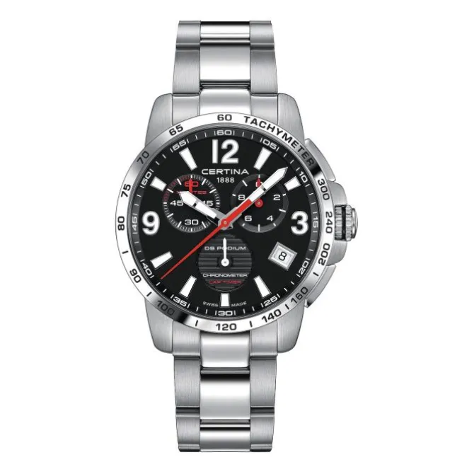 Herren Chronograph "DS PODIUM" Quarz Stahl