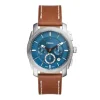 Herren Chronograph "MACHINE" Quarz Leder braun