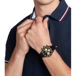 Herren Chronograph "TH85 CARBON" Quarz Nylon schwarz