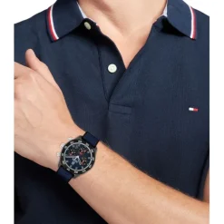 Herren Chronograph "TH85 CARBON" Quarz Nylon blau
