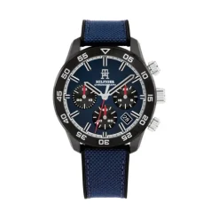 Herren Chronograph "TH85 CARBON" Quarz Nylon blau