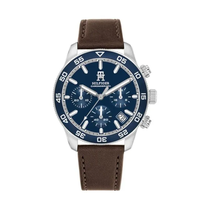 Herren Chronograph "TH85 CHRONO-SPORT" Quarz Leder