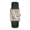 Herren Uhr "CARRAWAY" Quarz Leder gr&uuml;n