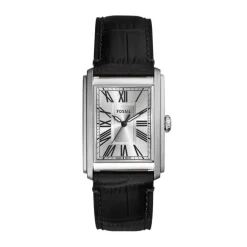 Herren Uhr "CARRAWAY" Quarz Leder schwarz