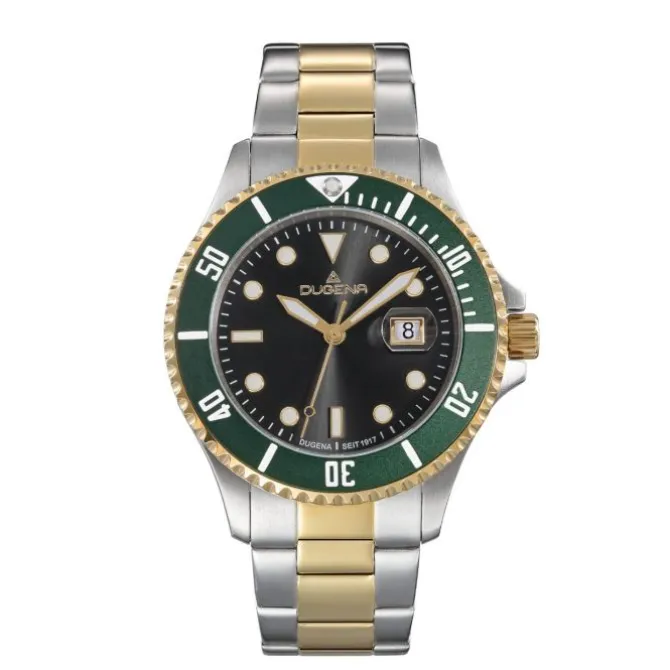 Herren Uhr "DIVER XL" Quarz Stahl bicolor