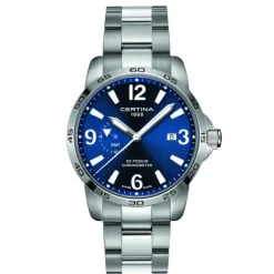 Herren Uhr "DS PODIUM GMT" Quarz Stahl