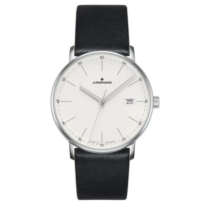 Herren Uhr "FORM" Quarz Leder schwarz